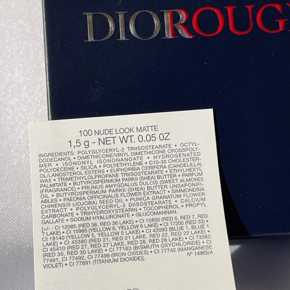 Dior Rouge Lipstick Twin Set-999 Velvet&100 Nude Matte,Shea Butter-2pc-BOXED-NEW - Picture 12 of 15
